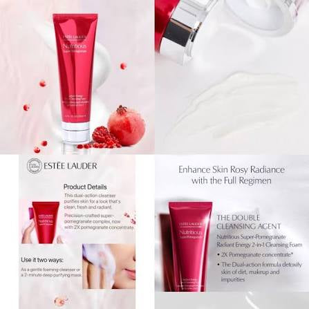 Estee Lauder Nutritious Super-Pomegranate Radiant Energy 2-in-1 Cleansing Foam
